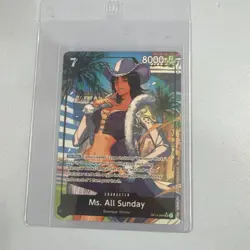 Ms. All-Sunday (Alt Art) OP14-084 SR Seven Warlords of the Azure Ocean ONE PIECE - Image 1