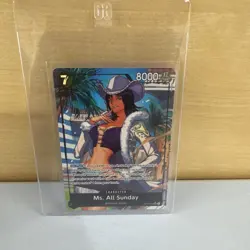 Ms. All-Sunday (Alt Art) OP14-084 SR Seven Warlords of the Azure Ocean ONE PIECE - Image 3