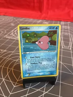2006 Pokemon Luvdisc 7/100 Holo Card NM w/ Rare White Print Dot Error - Image 1