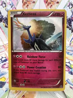 Pokemon 2015 Xerneas XY BREAKthrough Holo Rare Card 107/162 Basic Card - Image 1