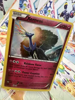 Pokemon 2015 Xerneas XY BREAKthrough Holo Rare Card 107/162 Basic Card - Image 2