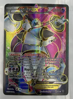 Pokemon TCG Hoopa-EX Ancient Origins Holo Card 89/98 Full Art Ultra Rare - Image 1
