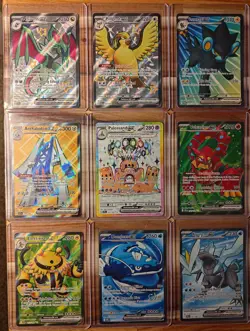 Pokemon 9 Card Ultra Rare Lot - PAF, SSP, DRI, and More - NM - Image 1