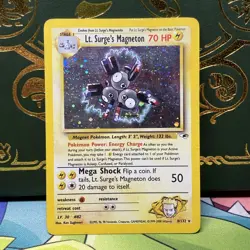 Lt. Surge's Magneton - 8/132 - Pokemon Gym Heroes Holo Rare Card HP - Image 1
