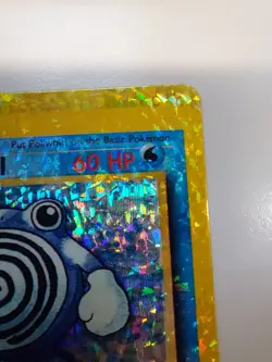 Poliwhirl 38/102 Pokemon Card HOLO Prism Base 2 Vending Golden Sticker Card - Image 5