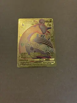 🌊💎 Pokemon TCG Lapras VMAX 320HP Gold Foil Display Art Card NM 💫✨ - Image 1