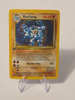 Machamp 1st Edition Holo Rare Pokemon Card Lv.67 Nintendo LP/ Near Mint - Image 1