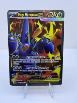Pokemon Mega Heracross EX 108/094 Phantasmal Flames SR Full Art English Card TCG - Image 1