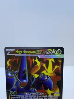 Pokemon Mega Heracross EX 108/094 Phantasmal Flames SR Full Art English Card TCG - Image 3