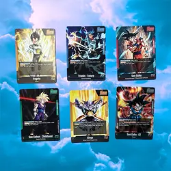 Dragon Ball Super Awaken Leader Card Lot of 6 Trunks Goku Ginyu Vegeta Gohan - Image 2