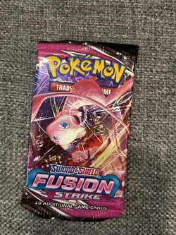 Pokemon TCG Fusion Strike Booster Pack - 10 Cards Mew Art SWSH Sealed 820650809163 - Image 1