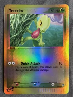 Pokemon TCG: Treecko 80/97 (2003) EX Dragon • Reverse Holo E-reader Series Card - Image 1