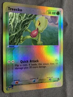 Pokemon TCG: Treecko 80/97 (2003) EX Dragon • Reverse Holo E-reader Series Card - Image 2