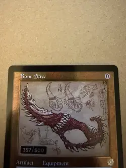 Bone Saw (Schematic) (Serial Numbered) The Brothers' War: Retro Frame Artifacts - Image 2