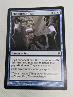 Wizards Mindbreak Trap Zendikar Instant Blue Mythic Regular Trap 57/249 2009 - Image 1