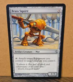 Brass Squire Mirrodin Besieged mtg magic card#101 - Image 1