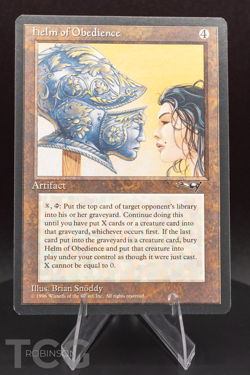 Helm of Obedience: 1996 Magic the Gathering - Alliances Regular - Image 1