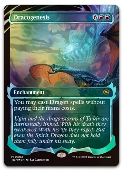Dracogenesis (0402) (Showcase) #402 (Foil) (NM) Tarkir Dragonstorm TDM Magic MTG - Image 1
