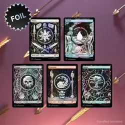 FOIL - The Unfathomable Crushing Brutality of Basic Lands - Magic The Gathering - Image 1