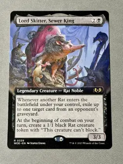 Lord Skitter, Sewer King (Extended Art) [Wilds of Eldraine] Near Mint - Image 1