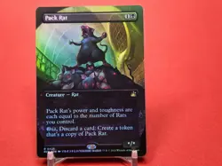 Pack Rat (Anime Borderless) Ravnica Remastered Foil NM - Image 1