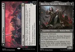 x1 Invasion of Fiora // Marchesa, Resolute Monarch R MTG March of the Machine M/ - Image 1