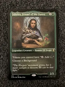 Magic The Gathering MTG - Jaheira, Friend of the Forest (Foil Etched) - CLB - Image 1