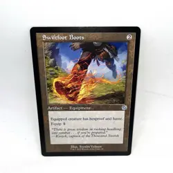 MTG Swiftfoot Boots Retro Frame Brothers War Magic The Gathering TCG - Image 1