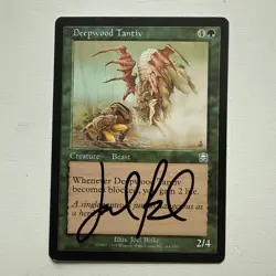 1x Signed Deepwood Tantiv Magic: Mercadian Masques LP FREE SHIPPING - Image 1