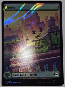Rooftop Forest MTG TMNT 0309 Land Surge Foil - Image 1