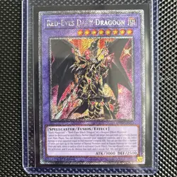 Yugioh Red-Eyes Dark Dragoon RA02-EN021 Platinum Secret Rare 1st Edition NM - Image 1