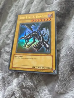 Yu-Gi-Oh! TCG Red-Eyes Black Dragon SDJ-001 Vintage Holo Unlimited LP (WNU) - Image 2
