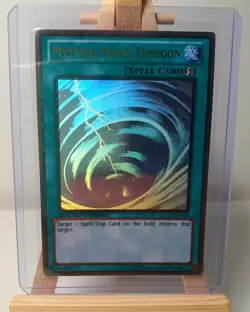 Missprint Yugioh Mystical Space Typhoon Ghost Rare - Image 1