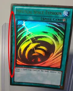 Missprint Yugioh Mystical Space Typhoon Ghost Rare - Image 3