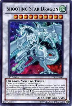 Yugioh! Shooting Star Dragon - STBL-EN040 - Ultra 1st Ed - PLAYED - READ - Image 1