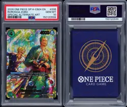 2026 ONE PIECE OP14-EB04 SPECIAL ALTERNATE ART #006 RORONOA ZORO PSA 10 BUBBLE - Image 3