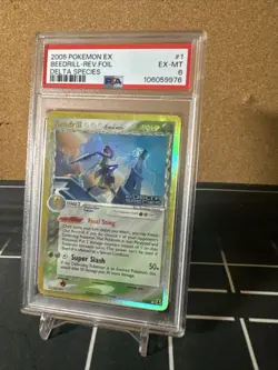 Pokemon TCG Beedrill Delta Species Holo Card 1/113 Stamped Reverse Holo PSA 6 - Image 4