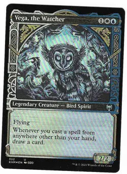 Vega The Watcher Kaldheim LP Foil Showcase Uncommon Magic The Gathering Card - Image 3