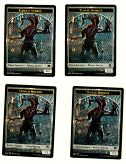 Set Of 4 Eldrazi Horror Token Eldritch Moon Magic the Gathering Token Card - Image 1