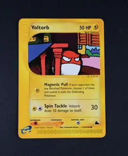 LP Voltorb Reg. 113/144 Skyridge Set (SK) Pokemon Card - Image 1