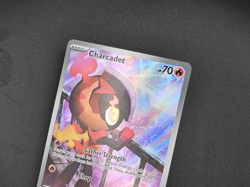 Pokemon TCG Charcadet 022 Phantasmal Flames Black Star Promo Rare Holo Card - Image 2