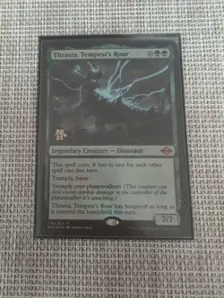 Magic MTG Prerelease Cards Thrasta, Tempest's Roar #178/303 Promo Foil TCG CCG - Image 1