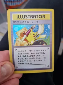 Pokemon Illustrator Style Holo Art Card Pikachu Charmander Japan Promo Display - Image 1