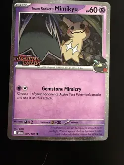 Team Rocket's Mimikyu (Prerelease) 087/182 Miscellaneous Cards & Products Holo - Image 1