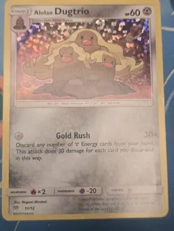 Alolan Dugtrio - 11/12 - Pokemon TCG Mc Donalds Promo Holo Card HP - Image 1
