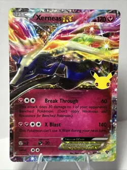 Xerneas EX 97/146 Celebrations Ultra Rare Holo Pokemon Card NM - Image 1