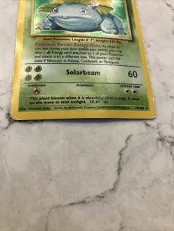 Pokemon Venusaur Base Set 15/102 Holo Rare 1999 Original Card - Image 2