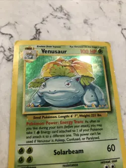 Pokemon Venusaur Base Set 15/102 Holo Rare 1999 Original Card - Image 3