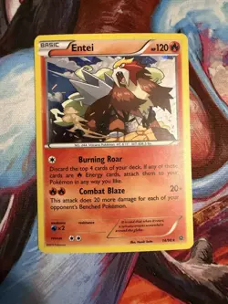 Entei - (Cosmos Holo) 014/098 Blister Exclusives Holo Card Light Play - Image 1
