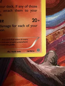 Entei - (Cosmos Holo) 014/098 Blister Exclusives Holo Card Light Play - Image 4